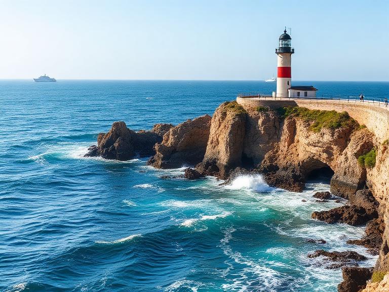 Phare sur la côte méditerranéenne
